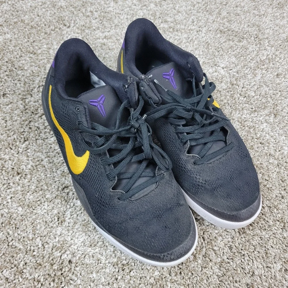 Nike Kobe 8 VIII Protro Lakers Away Size 6Y Black Athletic Basketball Shoes